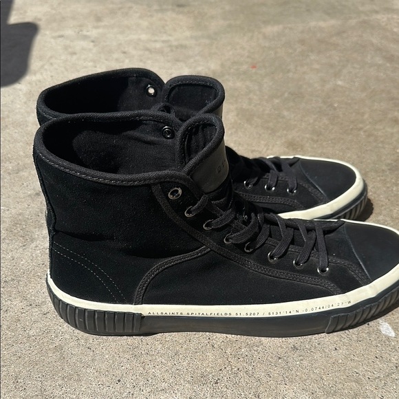 ALLSAINTS Douglas Contrast High Top Men’s Shoes Size 13 - Picture 6 of 10